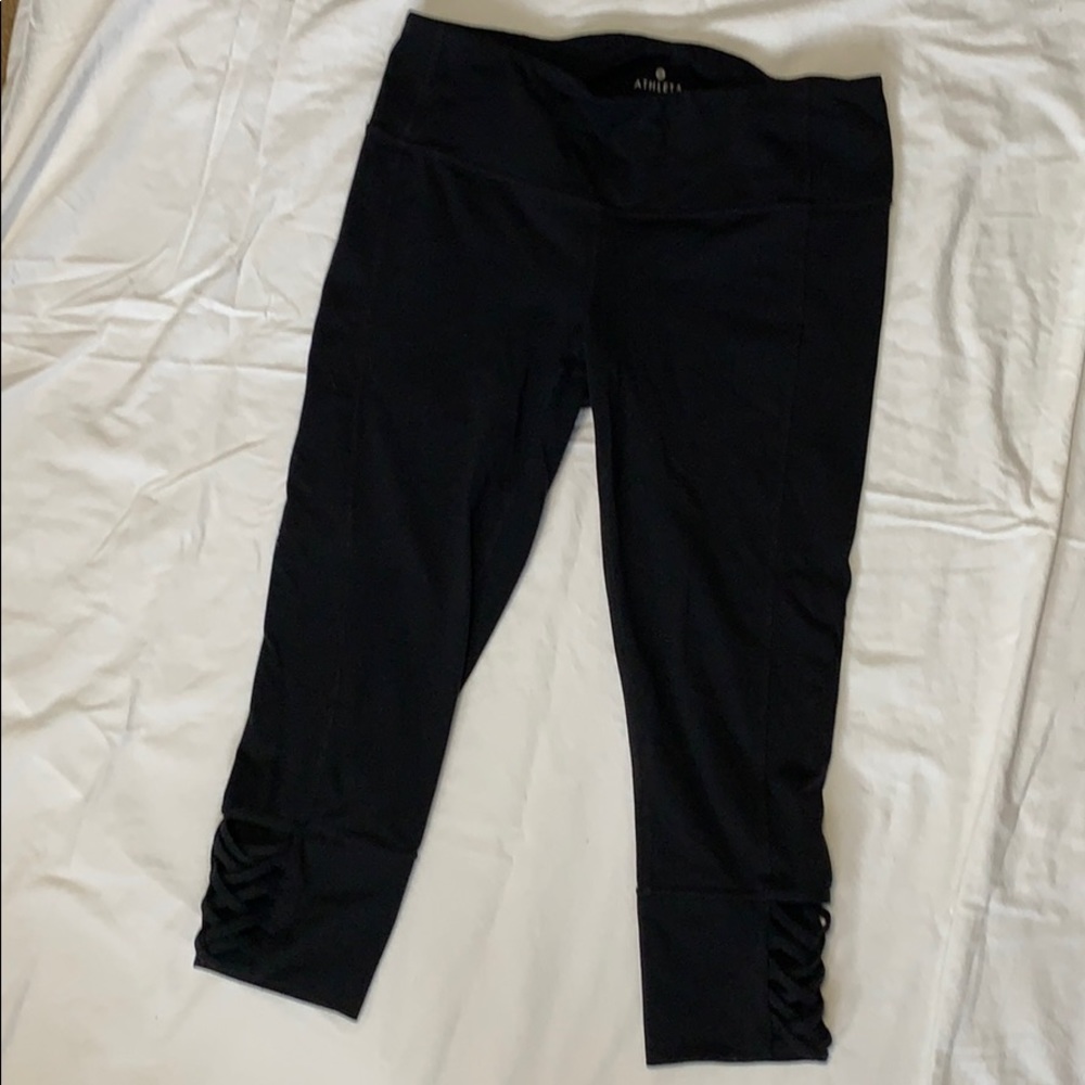 Athleta Crops with Criss-Cross Detail- Size M